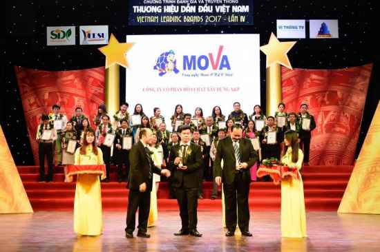Mova lọt top 10 thương hiệu dẫn đầu Việt Nam